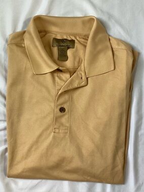 Mercedes Benz Men’s Gold Polo Shirt Size L